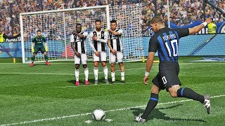 10 گل تماشایی از روی ضربه ایستگاهی در بازی Pes 19
