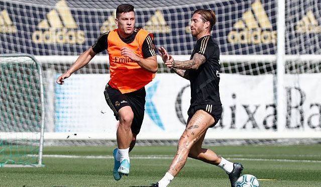 تمرین رئال مادرید برای بازی با ویارئال