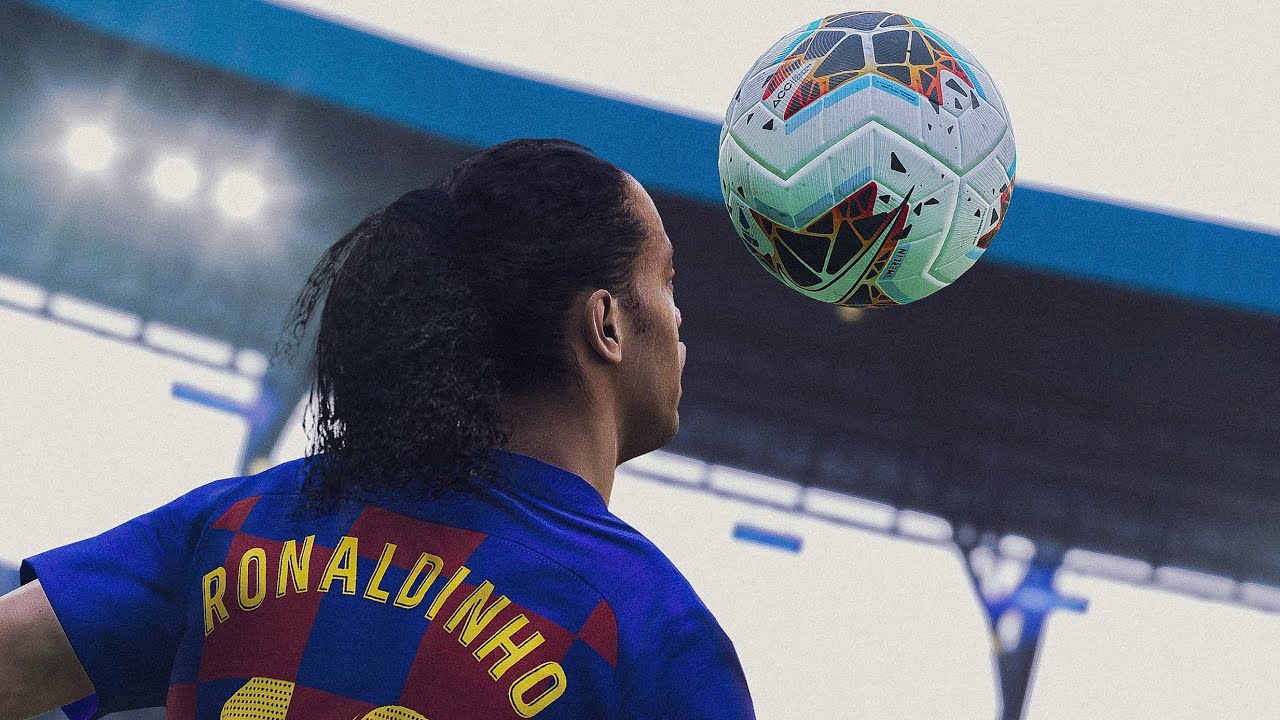 گل ها و حرکات تکنیکی رونالدینیو در بازی Pes 2020