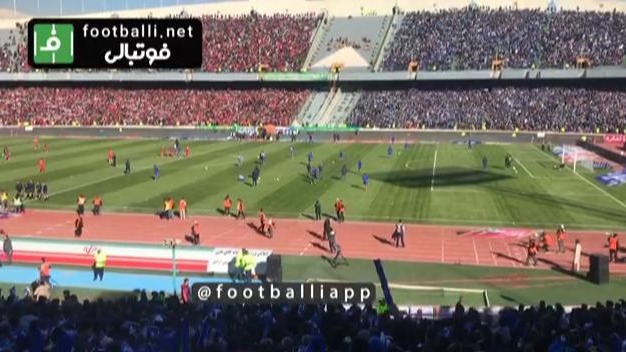اختصاصی/ لحظاتى از گرم کردن دو تيم برسپوليس و استقلال
