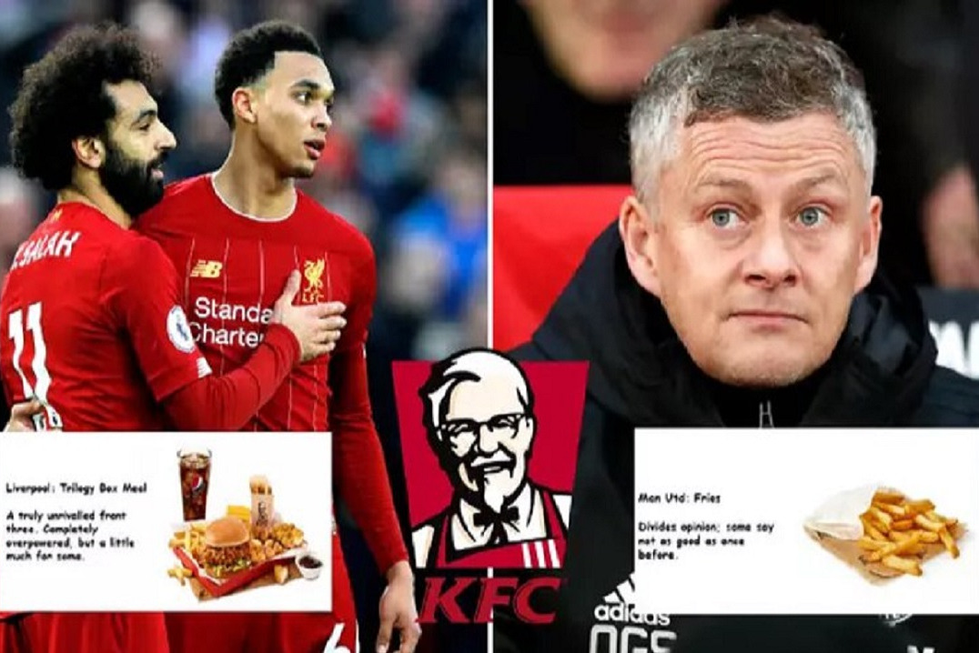 شوخی KFC با تیم‌های لیگ‌برتری؛ چلسی سالاد کلم است یونایتد سیب‌زمینی!