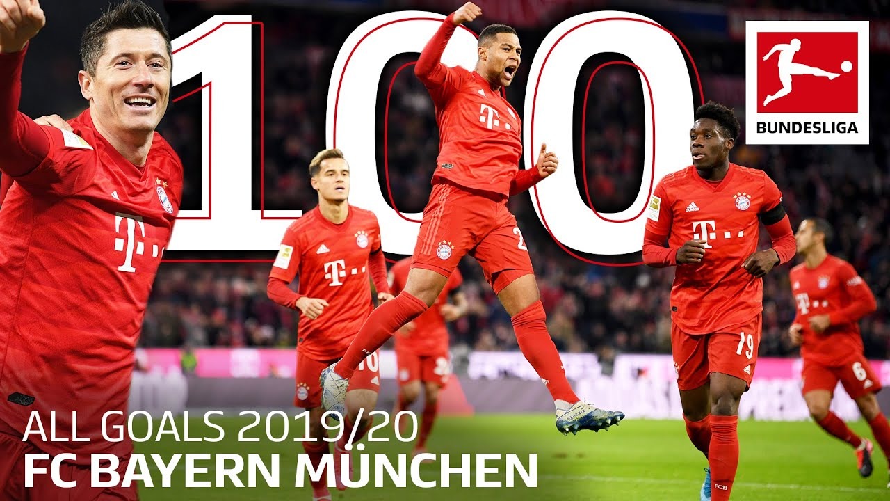 تمام 100گل بایرن مونیخ در بوندسلیگا فصل 20-2019