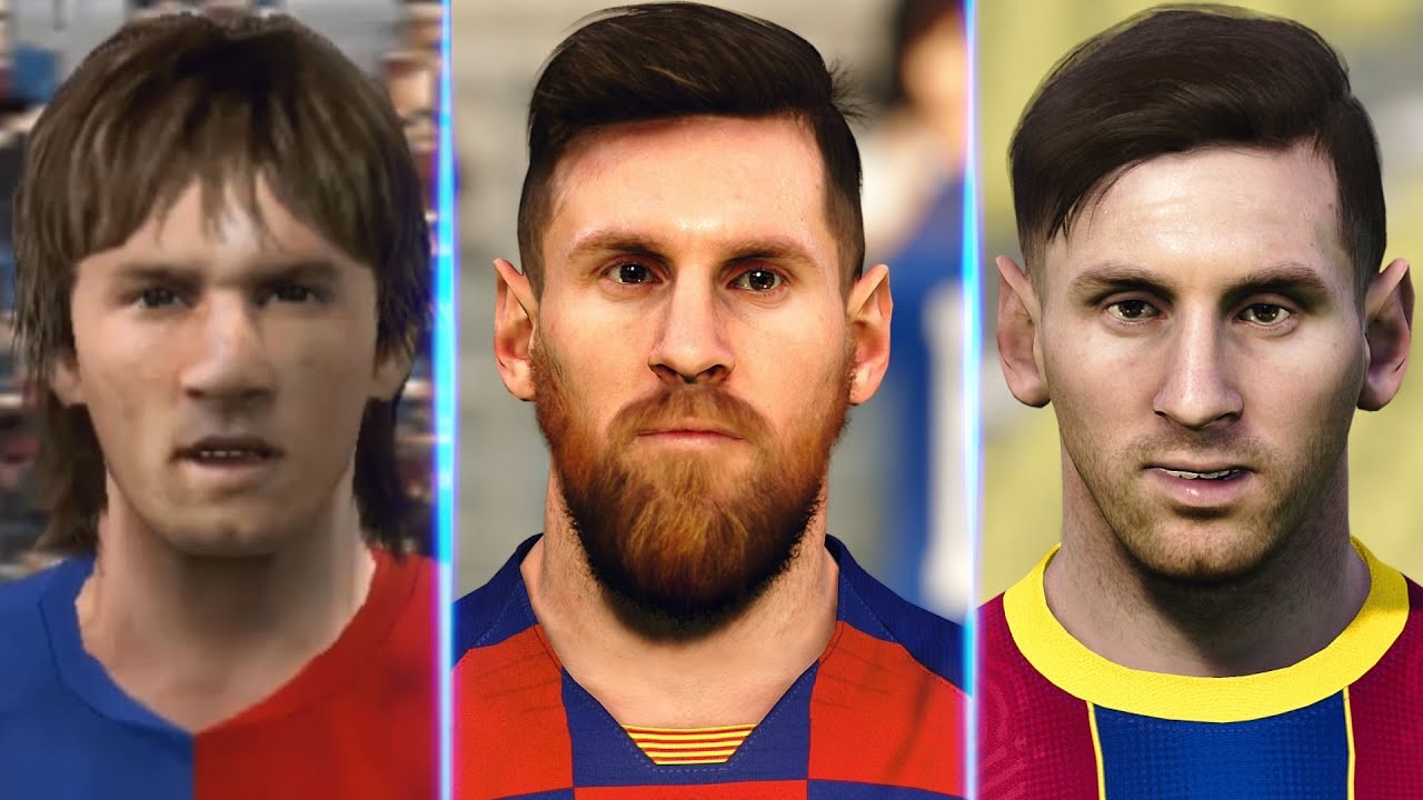 تغییرات لیونل مسی از PES 2004 تا PES 2021