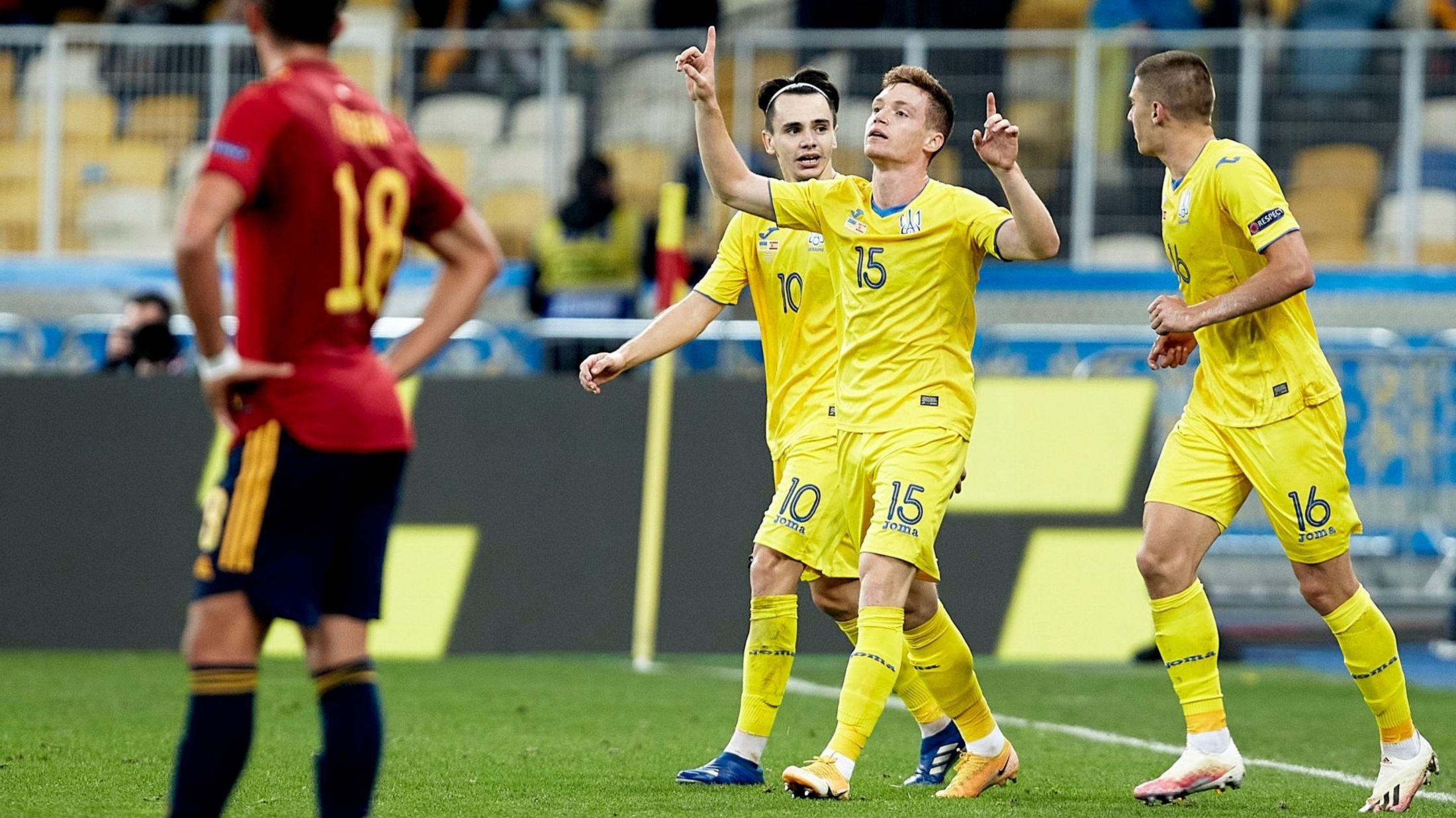 خلاصه بازی اوکراین 1-0 اسپانیا