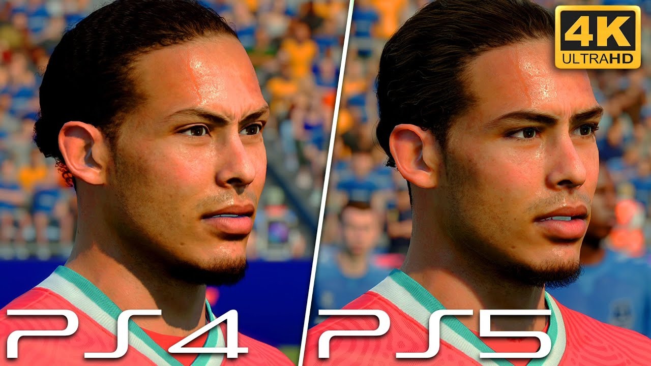 مقایسه چهره بازیکنان لیورپول در فیفا 21 در PS4 و PS5