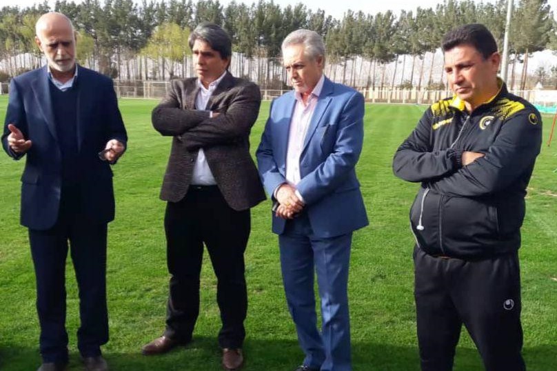 معارفه اعضای جدید هیات مدیره باشگاه سپاهان در تمرین امروز