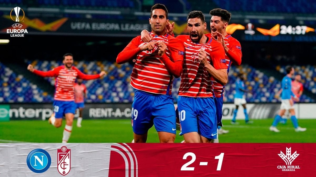 خلاصه بازی ناپولی 2-1 گرانادا (مجموع 2-3)