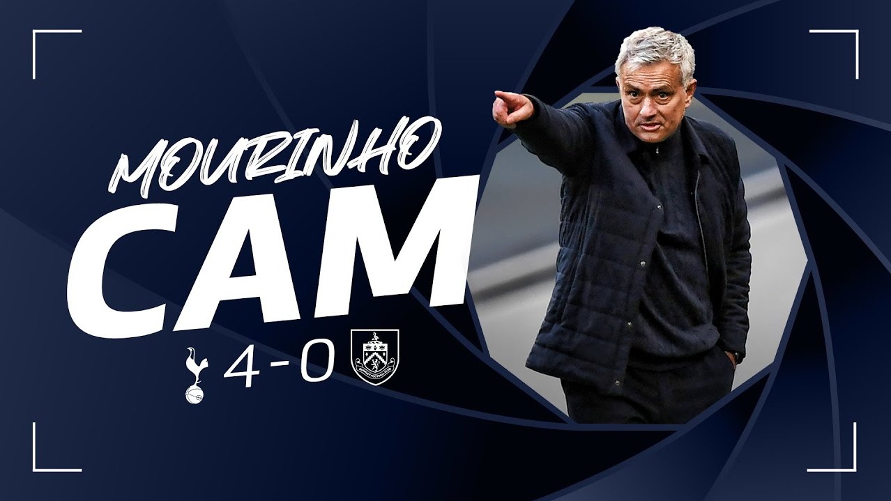 ری اکشن های مورینیو در بازی تاتنهام 4-0 برنلی