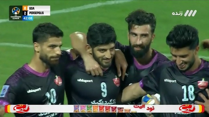 گل دوم پرسپولیس به گوآ (مهدی ترابی - پنالتی)