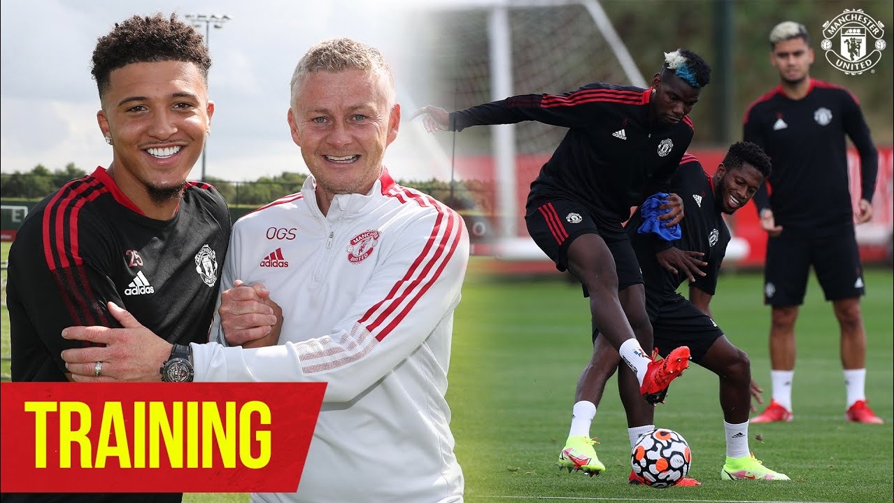 اولین تمرین سانچو در منچستر یونایتد