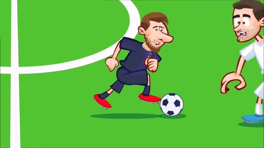 انیمیشن طنز بازی پاری سن ژرمن 2-0 منچسترسیتی