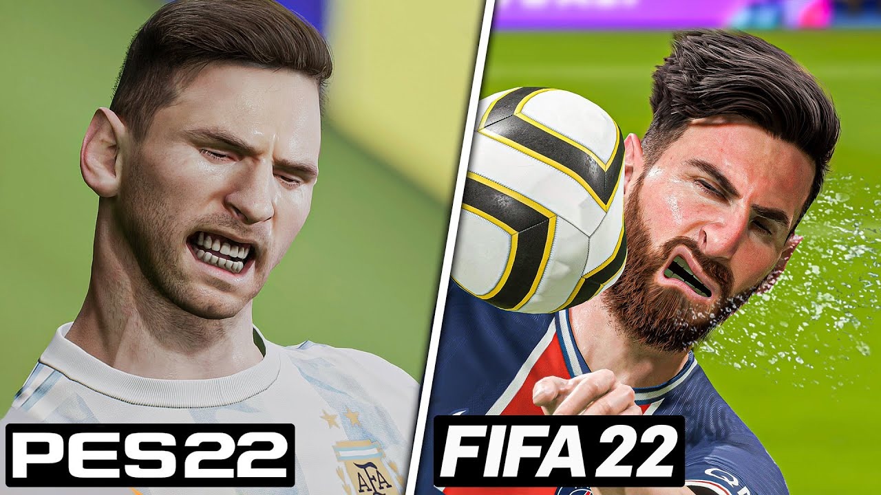 مقایسه بازی fifa 22 و eFootball 22 فوتبالی | 