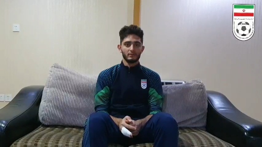 گفتگو با آریا برزگر مهاجم تیم امید ایران درباره بازی با لبنان