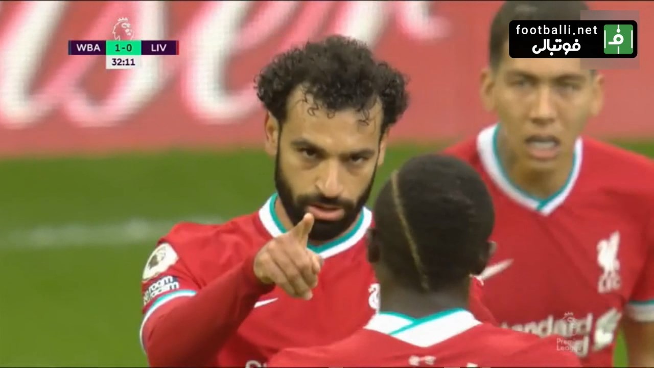 گل اول لیورپول به وست برومویچ (محمد صلاح)