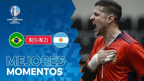 خلاصه بازی آرژانتین 3-3 برزیل/ پنالتی 2-1 (فوتسال جام ملتهای آمریکا 2022)