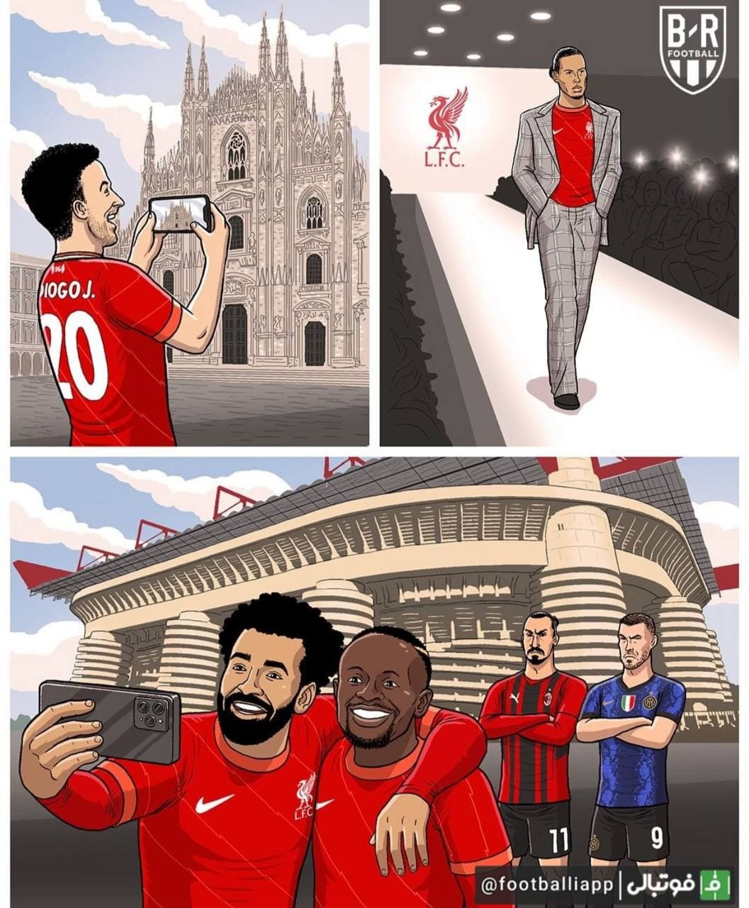 کاریکاتور/ میلان، شهر محبوب لیورپولیها