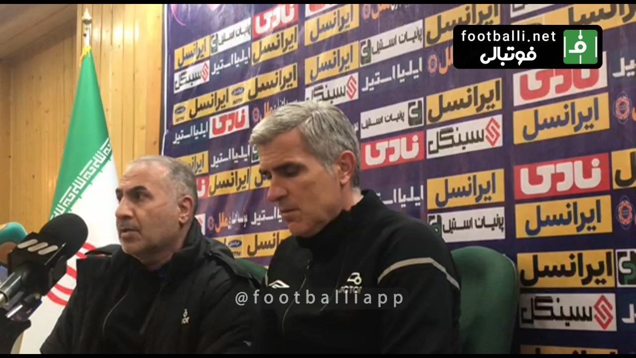 اختصاصی/ کنفرانس خبری بعد از بازی پیکان 0-0 تراکتور