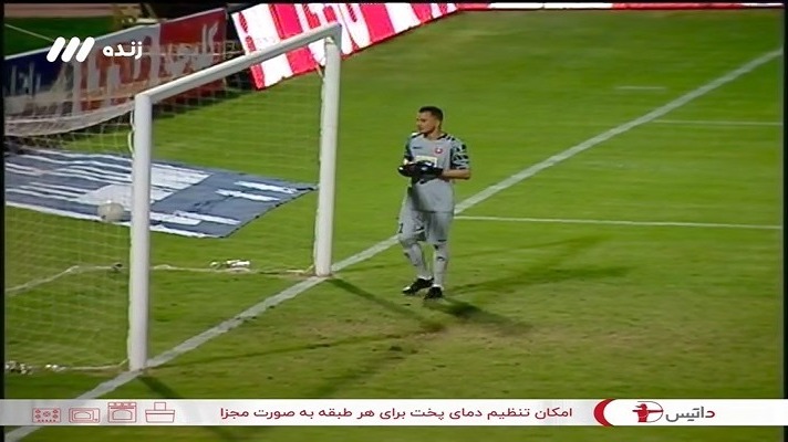 گل اول صنعت نفت به پرسپولیس (اشتباه عجیب و گل به خودی حامد لک)