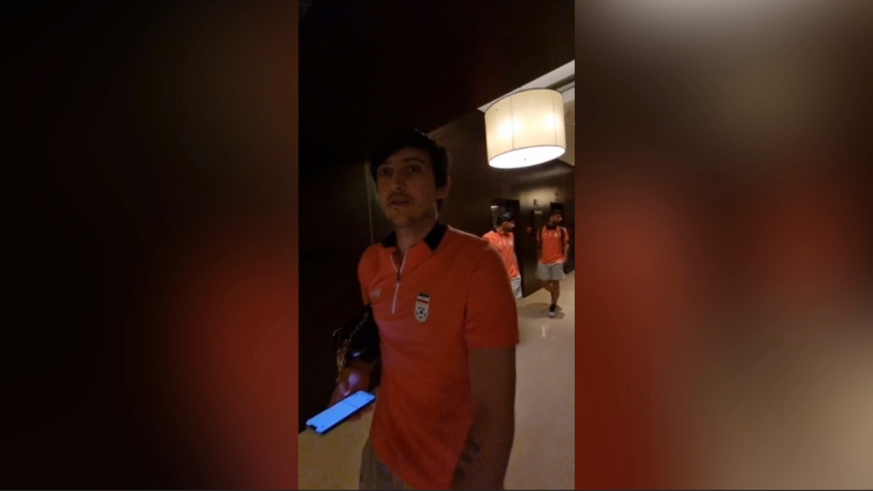 حرکت ملی پوشان به سمت ورزشگاه القطر