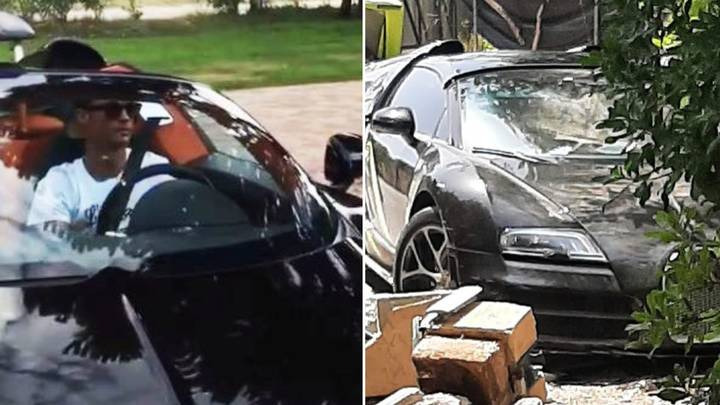 صحبتهای فردی که بوگاتی رونالدو درب خانهاش را نابود کرد