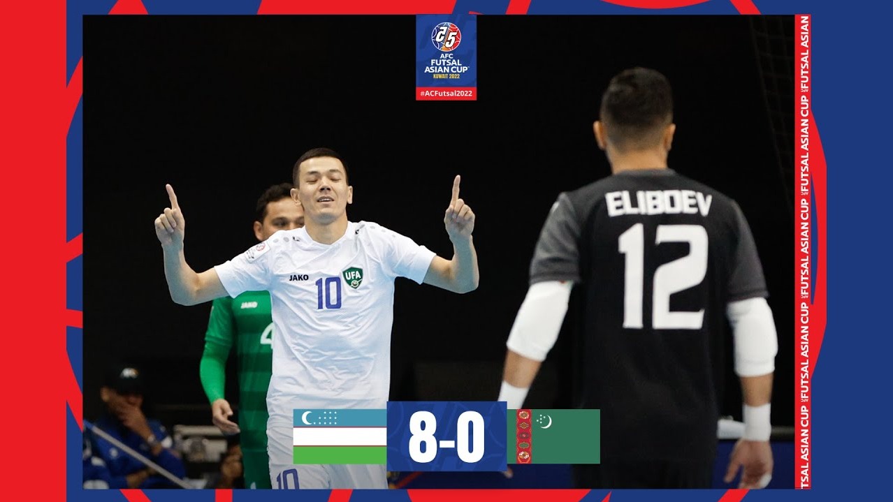خلاصه بازی ازبکستان 8-0 ترکمنستان (جام ملتهای فوتسال آسیا 2022)