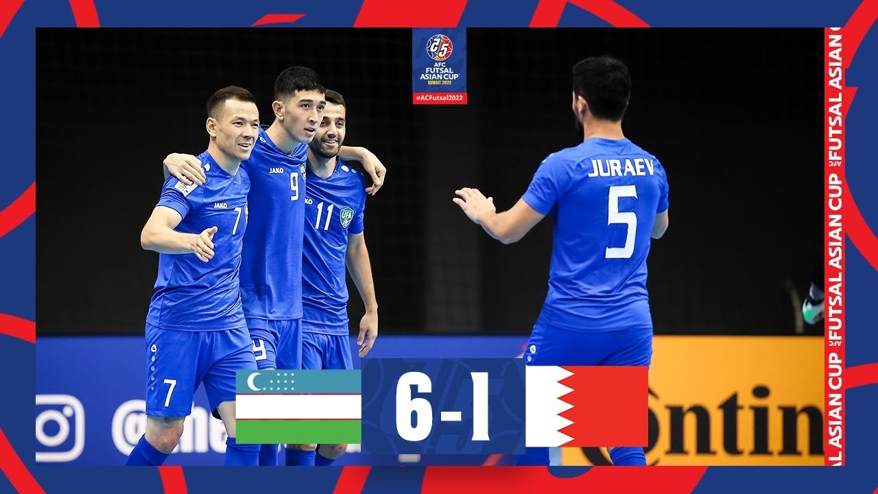 خلاصه بازی ازبکستان 6-1 بحرین (جام ملتهای فوتسال آسیا 2022)