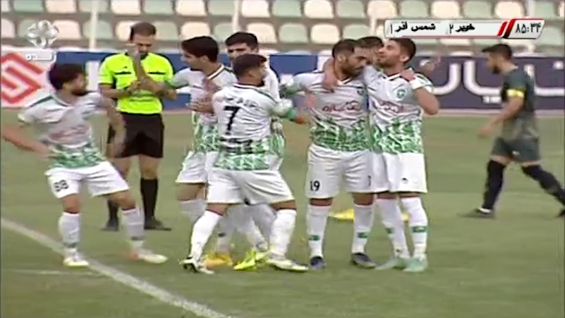 خلاصه بازی خیبر خرم آباد 3-1 شمس آذر قزوین