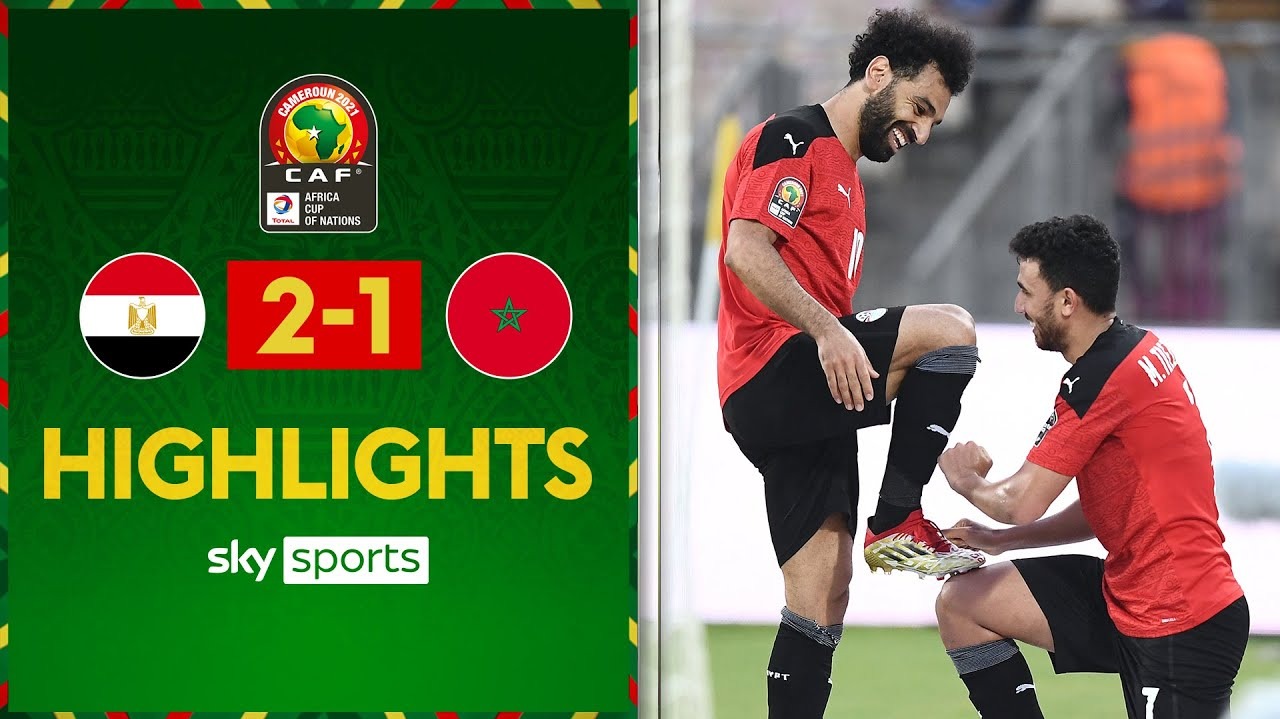 خلاصه بازی مصر 2-1 مراکش (صعود کیروش به نیمه نهایی)