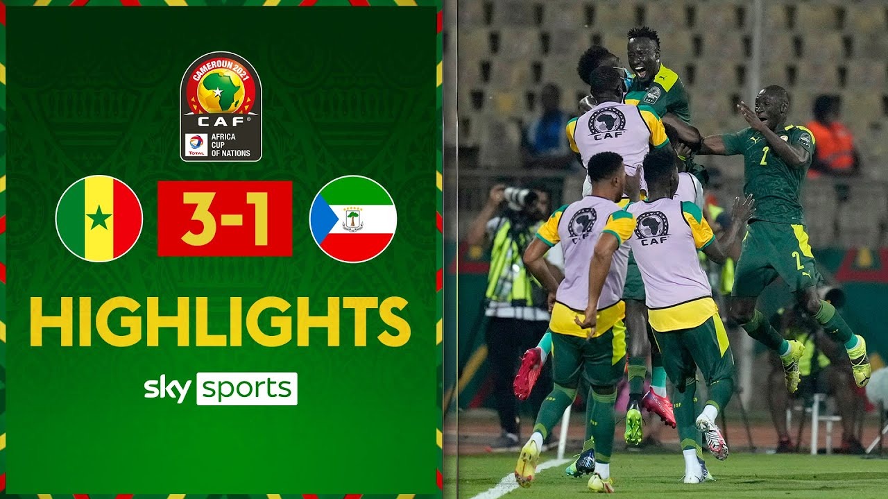 خلاصه بازی سنگال 3-1 گینه استوایی