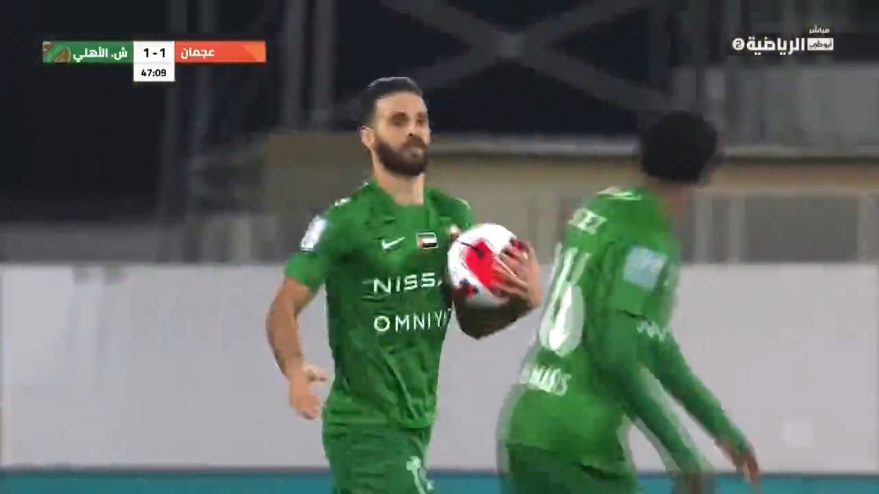 گل اول شباب الاهلی به عجمان توسط احمد نوراللهی با پاس گل مهدی قایدی