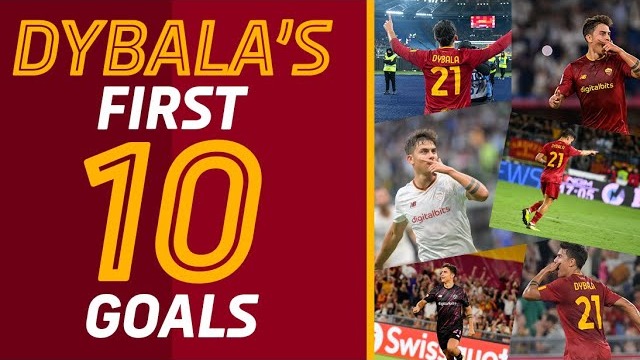 10 گل پائولو دیبالا برای تیم رم