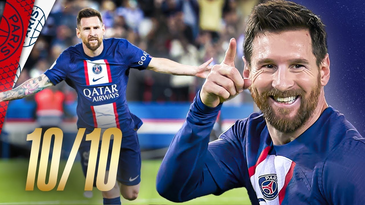 10 گل و 10 پاس گل لیونل مسی در لیگ فرانسه 23-2022