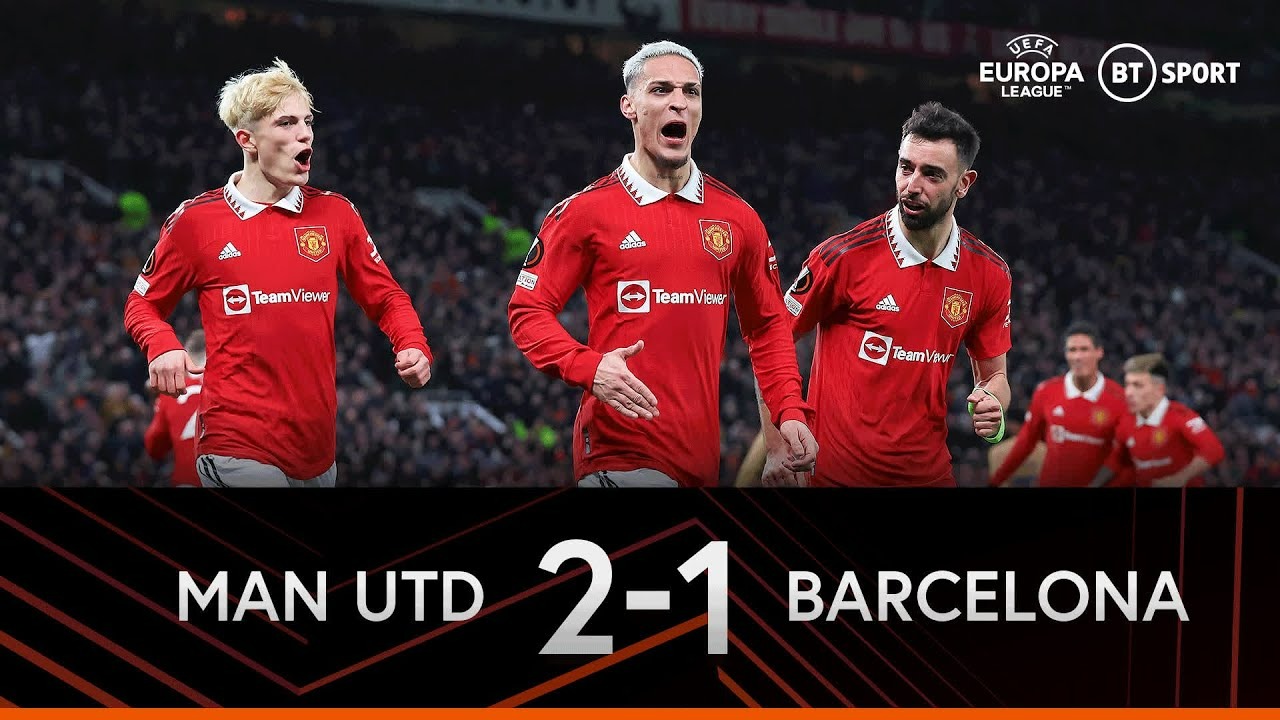 خلاصه بازی منچستریونایتد 2-1 بارسلونا (لیگ اروپا)