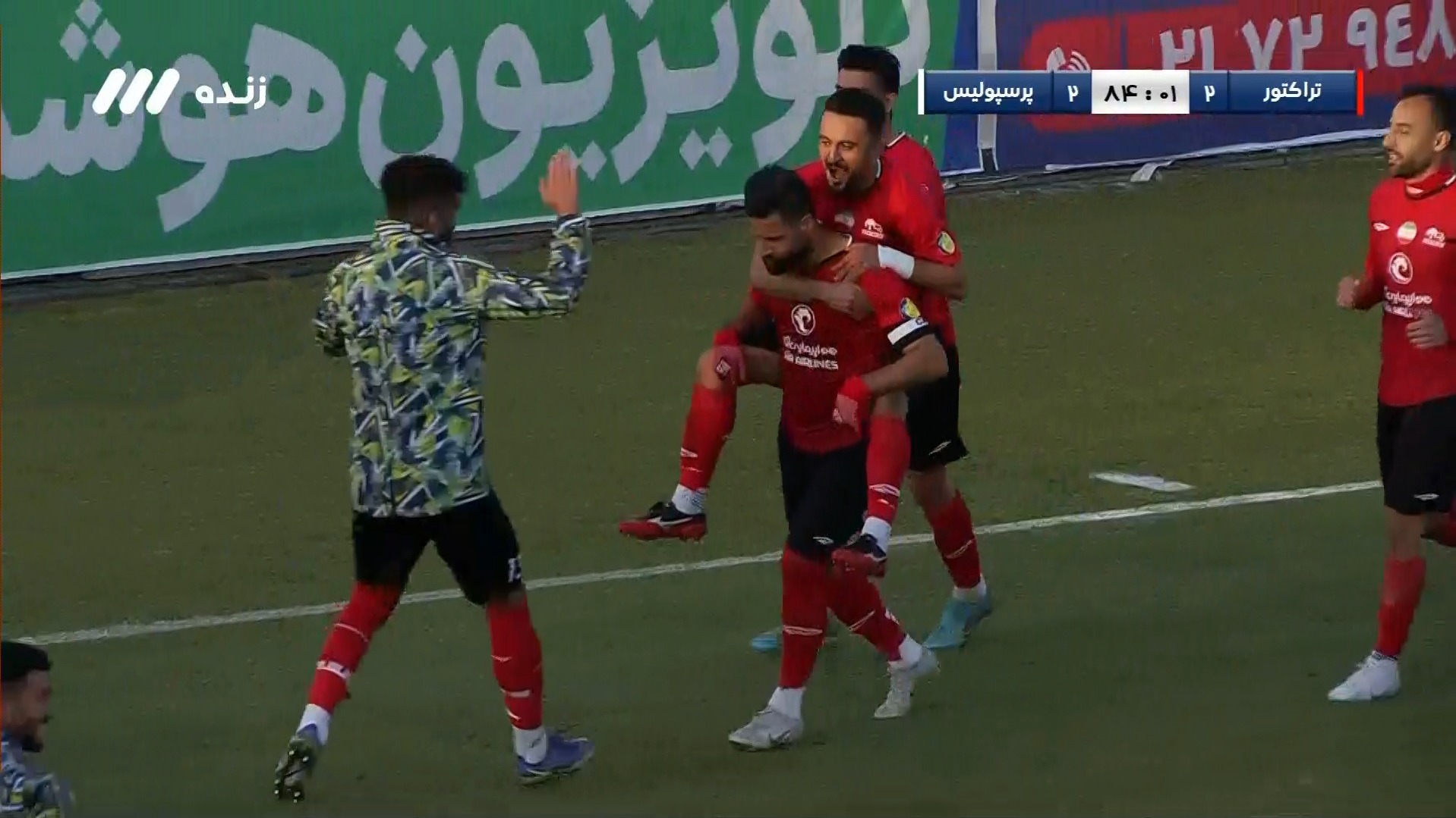 گل دوم تراکتور به پرسپولیس (دبل عباس زاده)