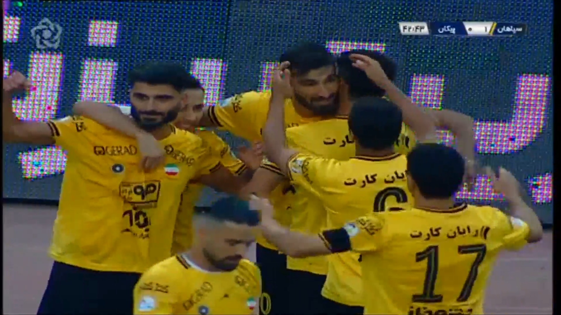 گل اول سپاهان به پیکان (مغانلو)