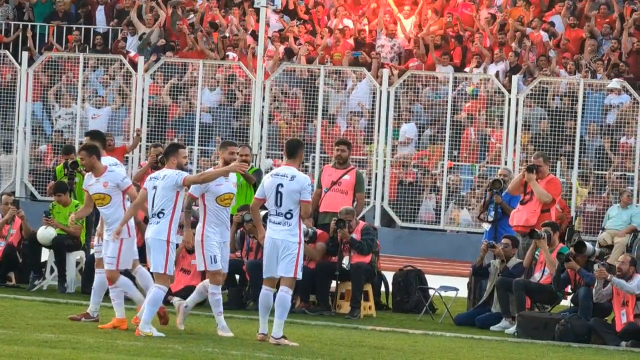 اختصاصی/ گل اول پرسپولیس به نساجی از قاب دوربین فوتبالی