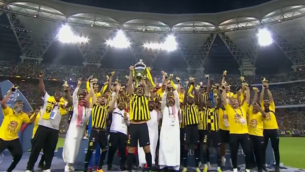 جشن قهرمانی الاتحاد در لیگ فوتبال عربستان