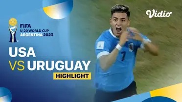 خلاصه بازی اروگوئه 2-0 آمریکا (یک چهارم نهایی جام جهانی جوانان)