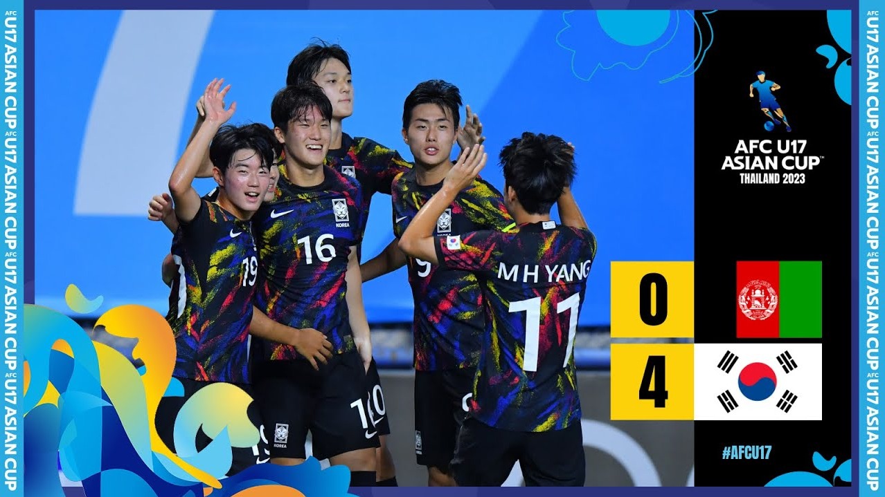 خلاصه بازی نوجوانان کره جنوبی 4-0 نوجوانان افغانستان (گروه ایران)