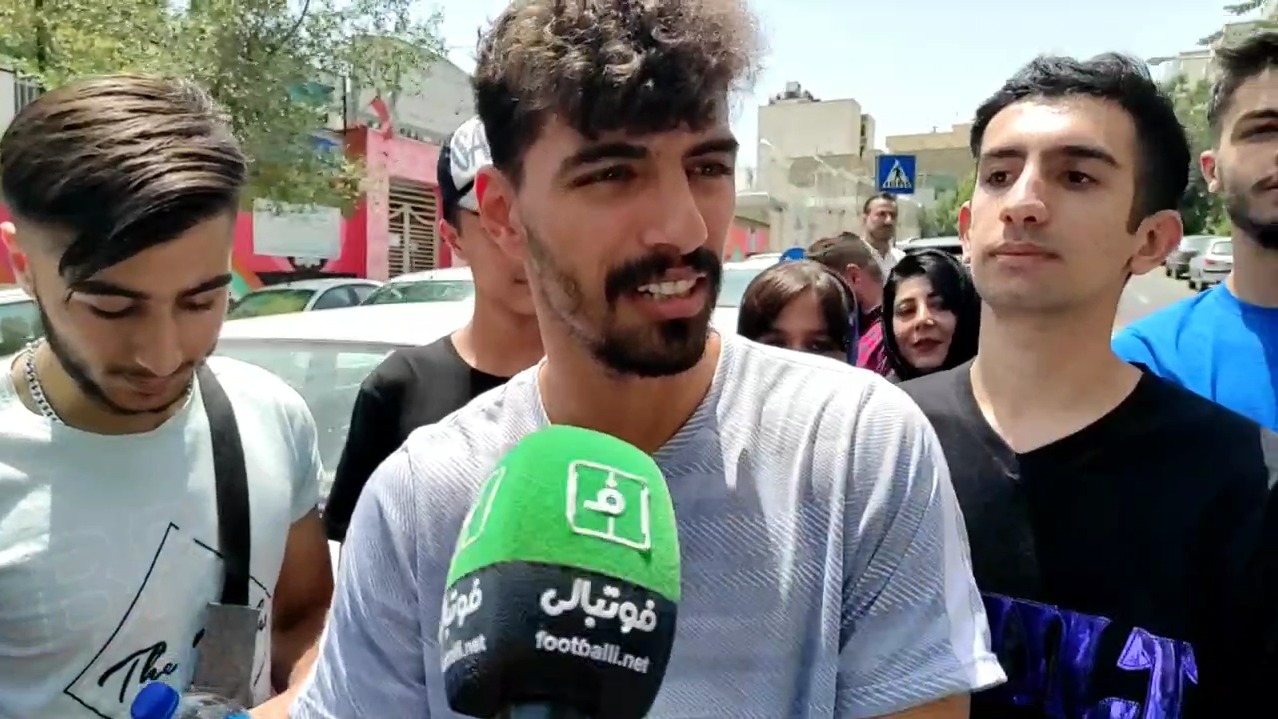 اختصاصی/ گفت و گوی کوتاه خبرنگاران با سبحان خاقانی بازیکن جوان استقلال