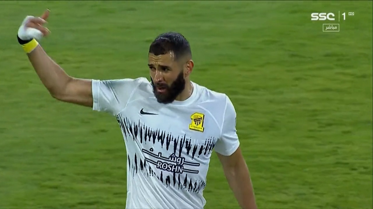 گل اول الاتحاد به اسپرانس (عبدالرزاق حمدالله - پاس گل زیبای کریم بنزما)