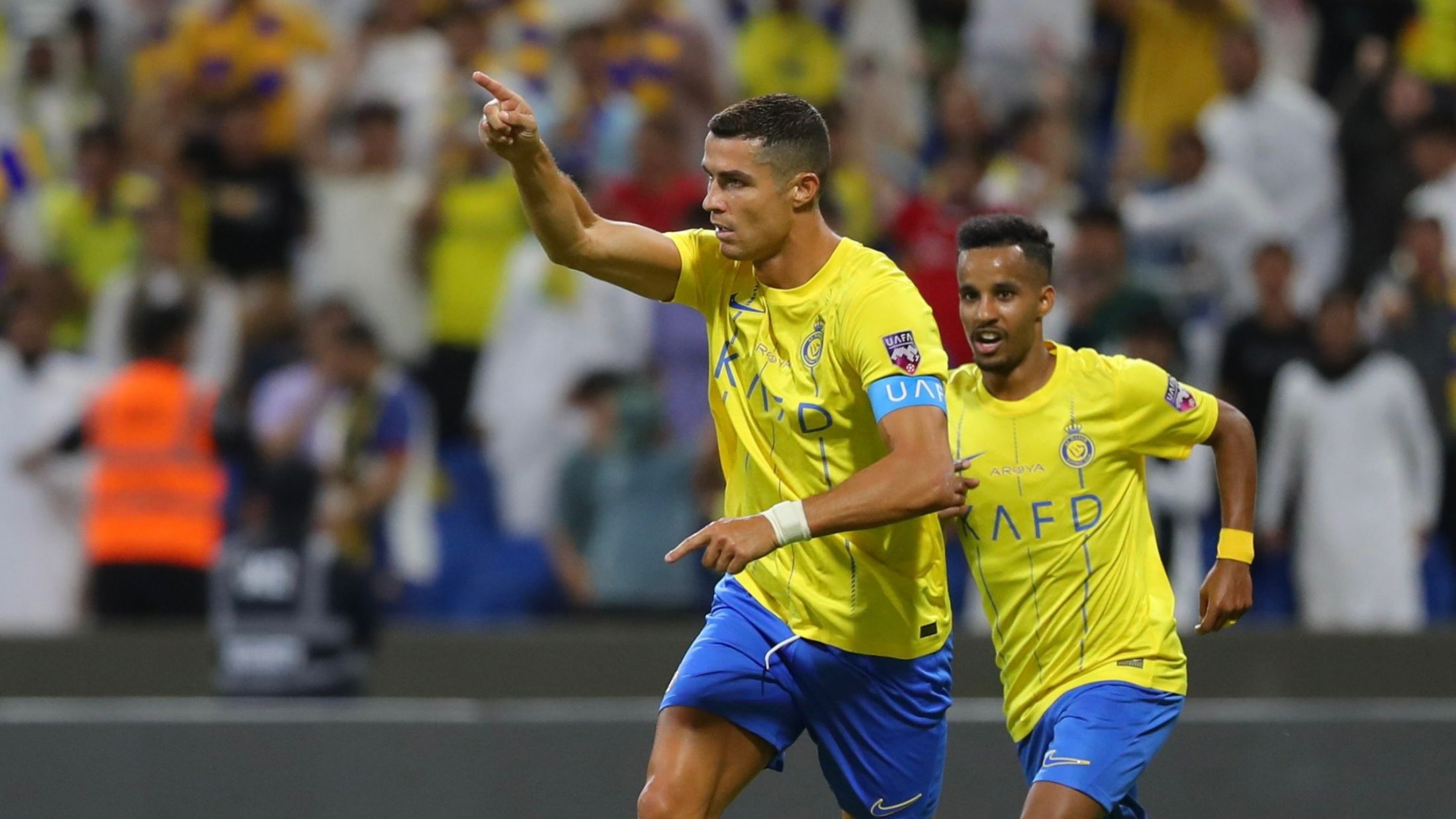 خلاصه بازی النصر 4-1 المنستیری تونس (گلزنی رونالدو)