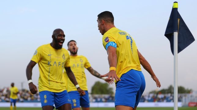 خلاصه بازی النصر 1-0 الشرطه (گلزنی رونالدو)