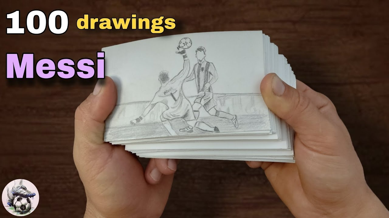 نقاشی متحرک زیبا از گل مسی به بایرن مونیخ