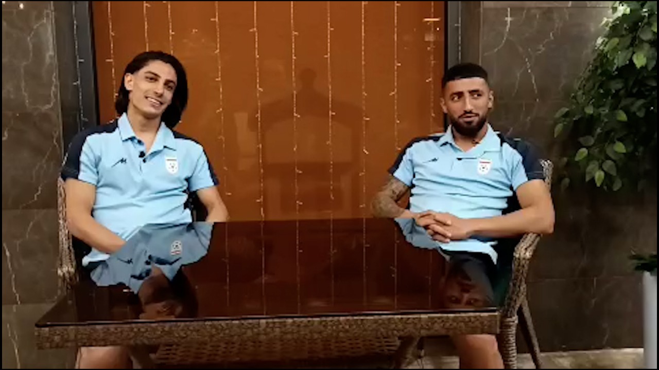 صحبت های الهیار صیادمنش و محمد جواد حسین نژاد بازیکنان تیم امید ایران