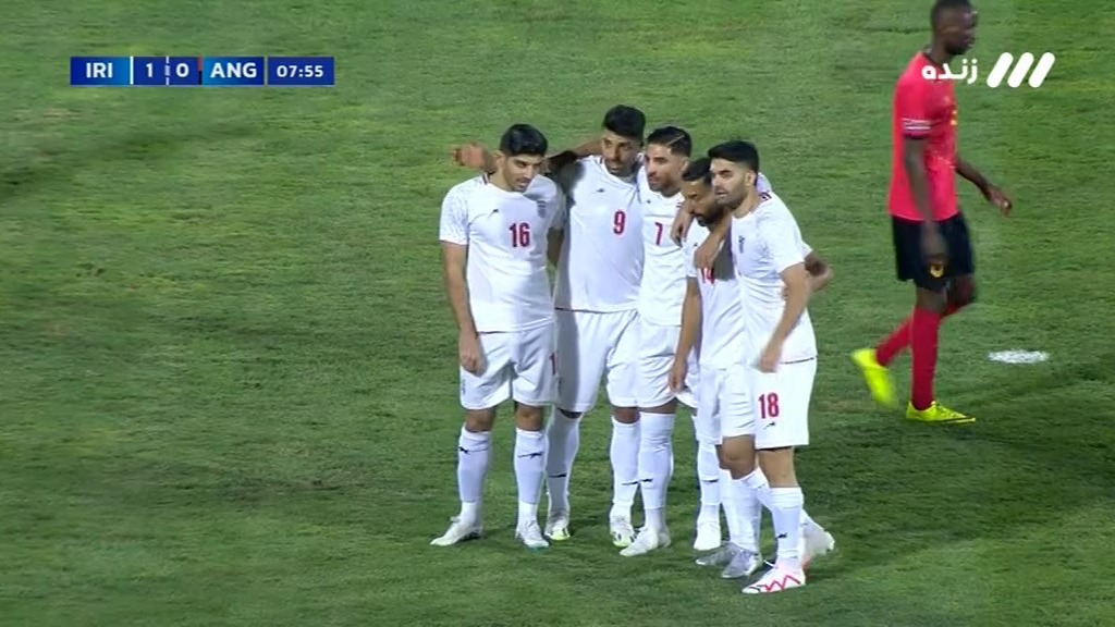 گل اول ایران به آنگولا (مهدی طارمی)