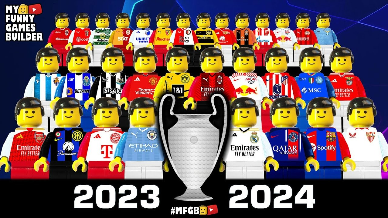 شبیه سازی گروه بندی لیگ قهرمانان اروپا 2023-2024 با عروسک لگو