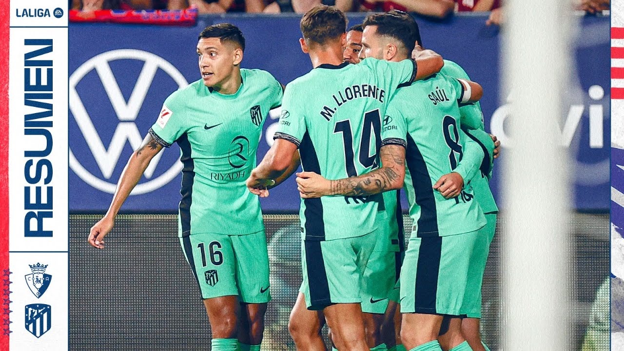 خلاصه بازی اتلتیکو مادرید 2-0 اوساسونا