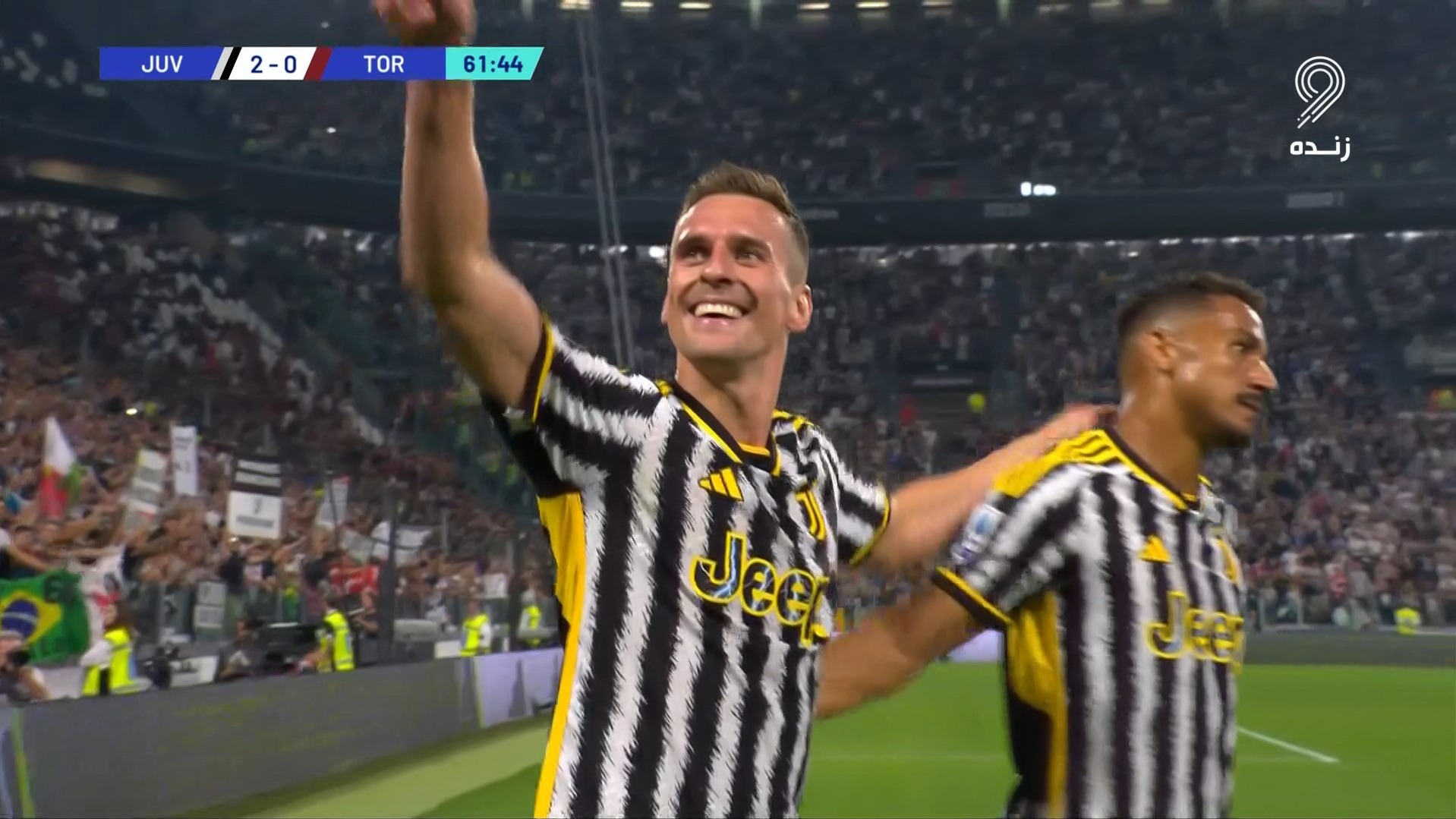 گل دوم یوونتوس به تورینو (آرکادیوش میلیک)