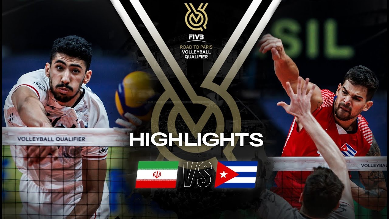 خلاصه بازی والیبال ایران 2-3 کوبا